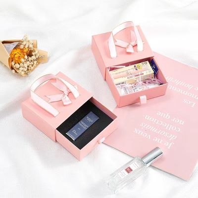 Colorful Cosmetic Gift Box For Lip Gross Hand Scream Skin Care Drawer Paper Box