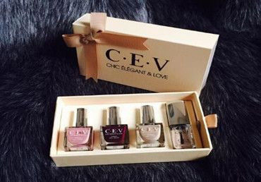 3 - 6 Bottles Nail Polish Gift Boxes Packaging Coated Paper