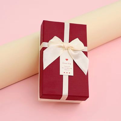 Two Pieces Cosmetic Box Packaging Lip Gloss Custom Boxes With Ribbon