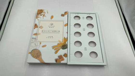 Custom Luxury White Cardboard Paper Box Eco Friendly Packaging Mask Box