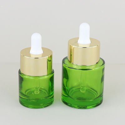 15ml 1oz 30ml 50ml Clear Frosted Glass Oil Bottle Green Transparent Dropper Bottle for Cosmetics Packaging Sealing Type