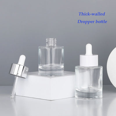 15ml 1oz 30ml 50ml Clear Frosted Glass Oil Bottle Green Transparent Dropper Bottle for Cosmetics Packaging Sealing Type