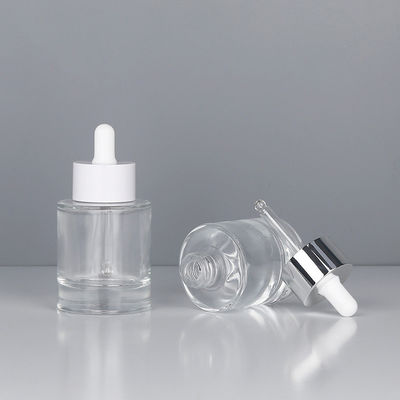 15ml 1oz 30ml 50ml Clear Frosted Glass Oil Bottle Green Transparent Dropper Bottle for Cosmetics Packaging Sealing Type